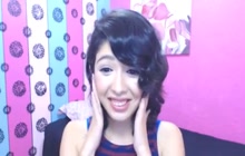 Asian babe on webcam